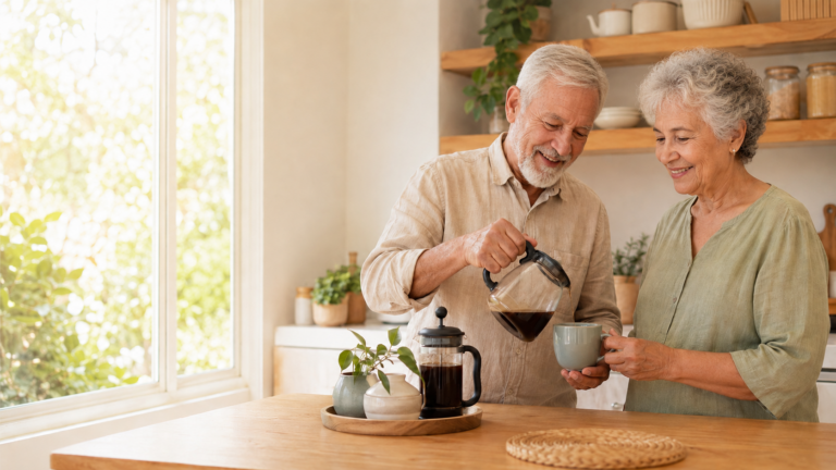 Como familiares podem ajudar no preparo do café sem retirar a autonomia